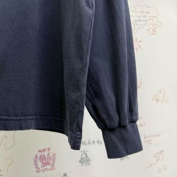 GT Balenciaga Men's Bb Icon Stencil Long Sleeve T-shirt  in Faded Black