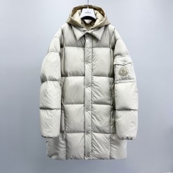 Moncler Zippered Pocket Detachable Hooded Long-Sleeved Down Jacket for Men