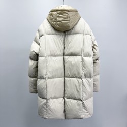 Moncler Zippered Pocket Detachable Hooded Long-Sleeved Down Jacket for Men