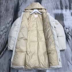 Moncler Zippered Pocket Detachable Hooded Long-Sleeved Down Jacket for Men