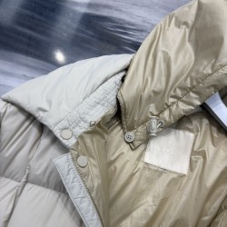 Moncler Zippered Pocket Detachable Hooded Long-Sleeved Down Jacket for Men