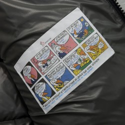 Moncler Maya Series Solid Color Patent Leather High-Neck Hooded Down Jacket