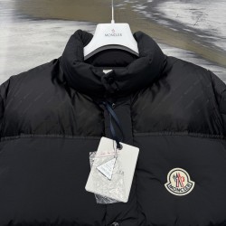 M0ncler Patchwork Fabric Down Jacket