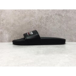 Balenciaga Piscine Flat Sandals Black