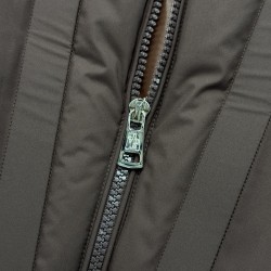 M0ncler Zipper Long Sleeve Down Jacket Army Green