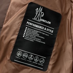 M0ncler Zipper Long Sleeve Down Jacket Army Green