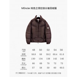 M0ncler Zipper Long Sleeve Down Jacket Army Green