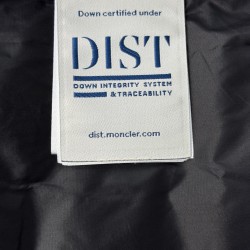 Moncler Zipper Long Sleeve Down Jacket Black