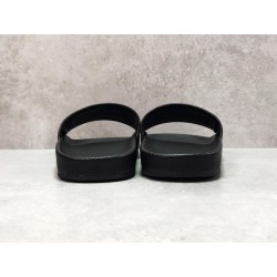 Balenciaga Piscine Flat Sandals Black