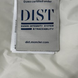 Moncler Zipper Long Sleeve Down Jacket White 