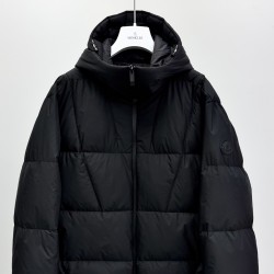 Moncler Fusain Series Hooded Long-Sleeve Down Jacket Unisex