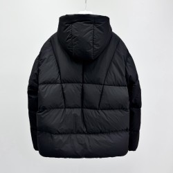 Moncler Fusain Series Hooded Long-Sleeve Down Jacket Unisex