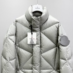 MoNCLER Triangle Quilted Nylon Stand Collar Down Jacket