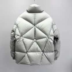 MoNCLER Triangle Quilted Nylon Stand Collar Down Jacket