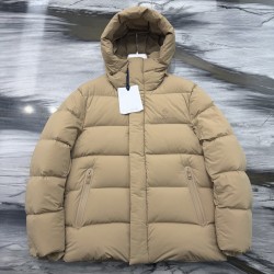 Moncler Solid Color Hooded Down Jacket for Men