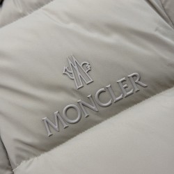 Moncler Solid Color Hooded Down Jacket for Men