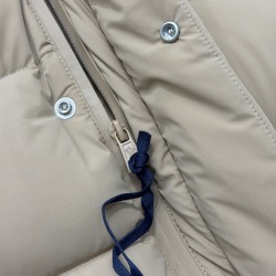 Moncler Solid Color Hooded Down Jacket for Men