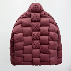 Moncler x Christopher Raxxy Collaboration Stand Collar Zip-Up Logo Down Jacket Unisex