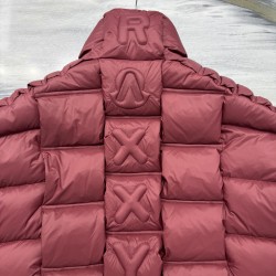 Moncler x Christopher Raxxy Collaboration Stand Collar Zip-Up Logo Down Jacket Unisex