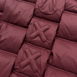 Moncler x Christopher Raxxy Collaboration Stand Collar Zip-Up Logo Down Jacket Unisex