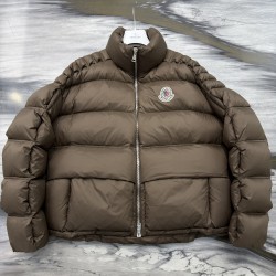 Moncler x Christopher Raxxy Collaboration Stand Collar Zip-Up Logo Down Jacket Unisex 