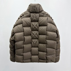 Moncler x Christopher Raxxy Collaboration Stand Collar Zip-Up Logo Down Jacket Unisex 