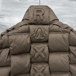 Moncler x Christopher Raxxy Collaboration Stand Collar Zip-Up Logo Down Jacket Unisex 