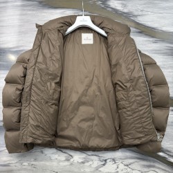 Moncler x Christopher Raxxy Collaboration Stand Collar Zip-Up Logo Down Jacket Unisex 