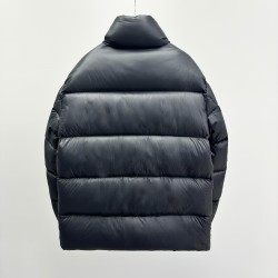 Moncler Tripiti Logo Matte Long-Sleeve Down Jacket  Grey