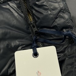 Moncler Tripiti Logo Matte Long-Sleeve Down Jacket  Grey