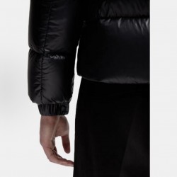 Moncler Tripiti Logo Matte Long-Sleeve Down Jacket  Grey