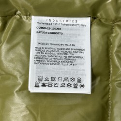 Moncler Men's Down Jacket with Logo Patch and Stand Collar Black