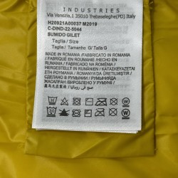 Moncler Men's Down Jacket with Logo Patch and Stand Collar Cream