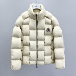 Moncler Stand Collar Zipper Logo Down Jacket Unisex