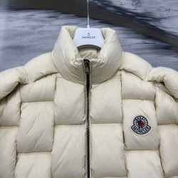 Moncler Stand Collar Zipper Logo Down Jacket Unisex