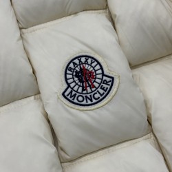 Moncler Stand Collar Zipper Logo Down Jacket Unisex