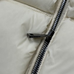 Moncler Stand Collar Zipper Logo Down Jacket Unisex