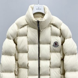 Moncler Stand Collar Zipper Logo Down Jacket Unisex