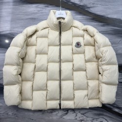 Moncler Stand Collar Zipper Logo Down Jacket Unisex