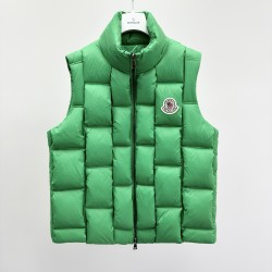 M0ncler Stand Collar Zipper Logo Vest Down Jacket Unisex