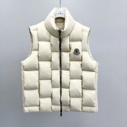 M0ncler Stand Collar Zipper Logo Vest Down Jacket Unisex