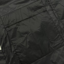 Moncler Stand Collar Zipper Logo Vest Down Jacket Black