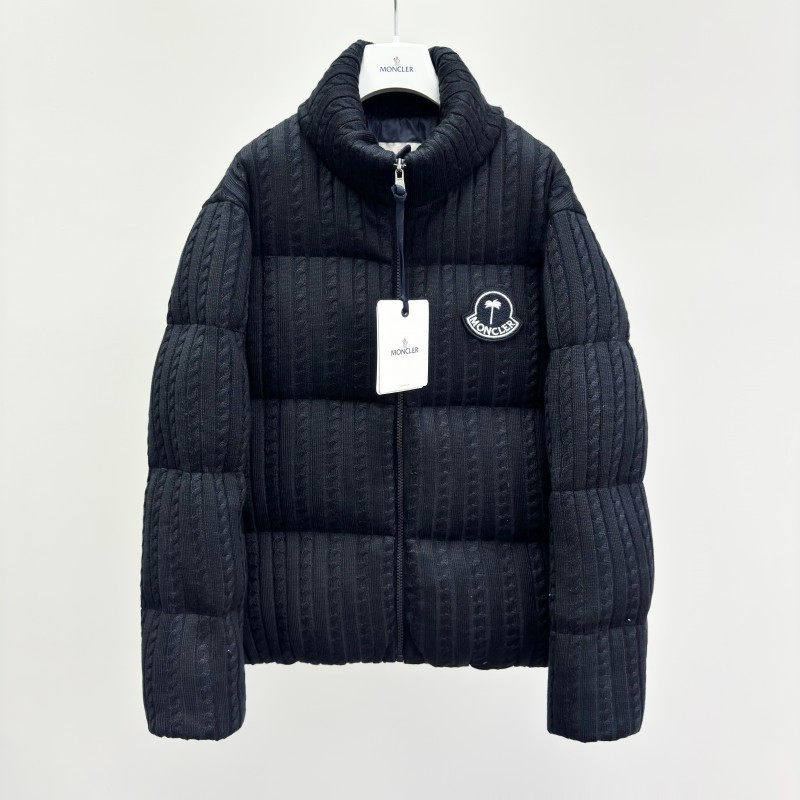 MoNCLER GENIUS × PALM ANGELS Soft Wool Stand Collar Down Jacket