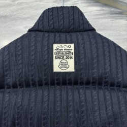 MoNCLER GENIUS × PALM ANGELS Soft Wool Stand Collar Down Jacket
