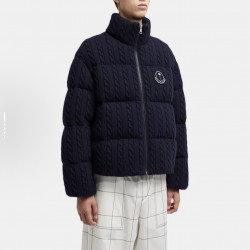 MoNCLER GENIUS × PALM ANGELS Soft Wool Stand Collar Down Jacket