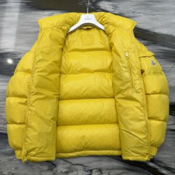 Moncler Levitha Series Slim Fit Comfortable Goose Down Jacket Yellow