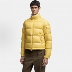 Moncler Levitha Series Slim Fit Comfortable Goose Down Jacket Yellow