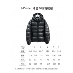Moncler Maya Series Winter Ski Season Solid Color Down Jacket Black
