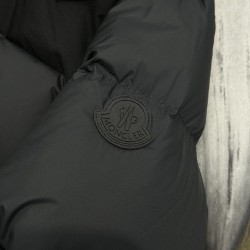 Moncler Men's Hooded Long Down Jacket Black