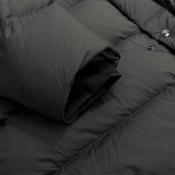 Moncler Men's Hooded Long Down Jacket Black